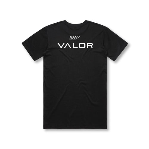 B/W Valor Logo Tee