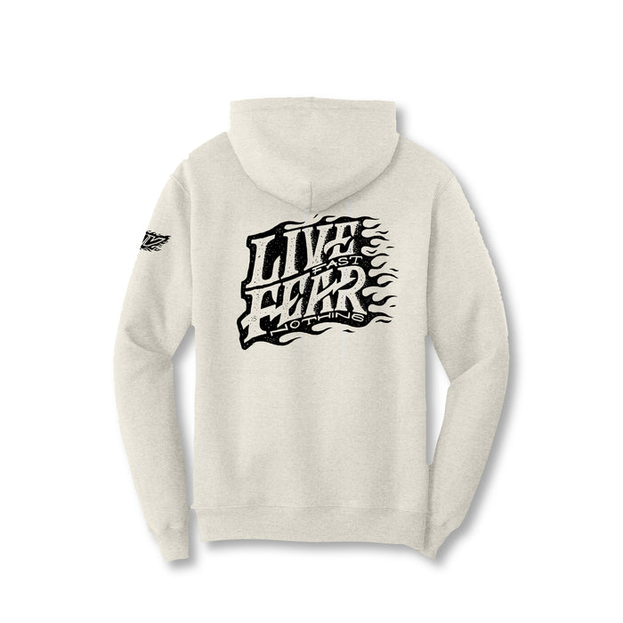 Live Fast Fear Nothing Flame Hoodie