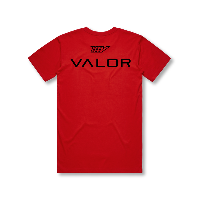 Red Valor Logo Tee