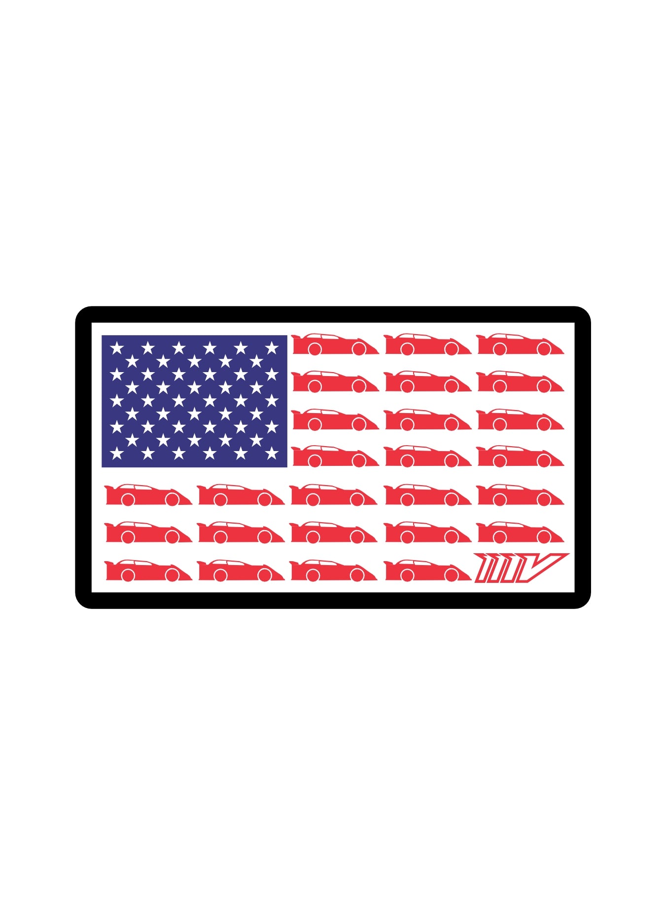 Late Model Flag Sticker